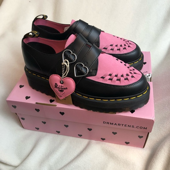 Dr. Martens Shoes - NIB Dr. Martens x Lazy Oaf Rose Buckle Creepers